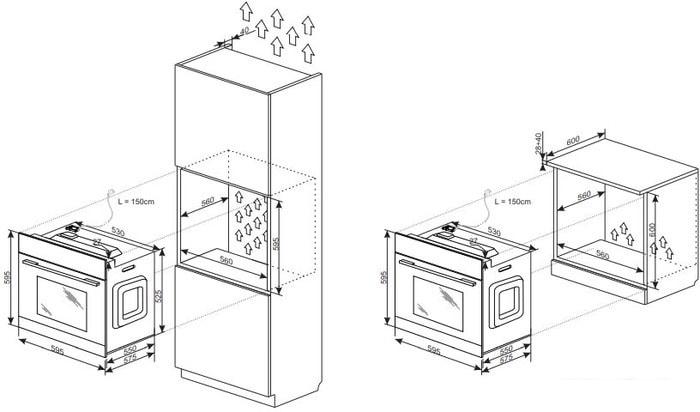 Электрический духовой шкаф Hansa BOES68463- фото3