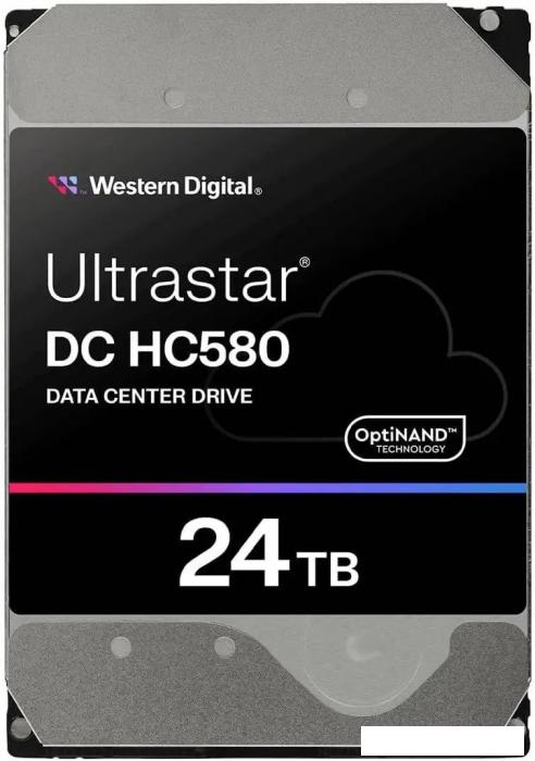 Жесткий диск WD Ultrastar DC HC580 24TB WUH722424ALE6L4- фото
