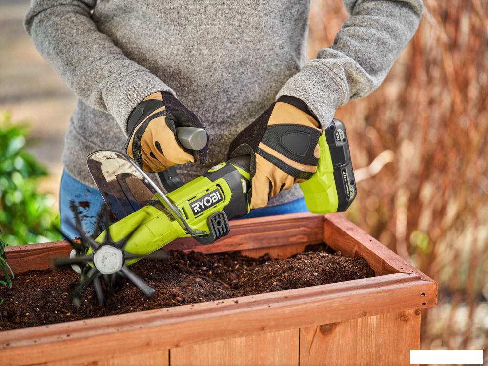 Мотокультиватор аккумуляторный Ryobi RY18HCA-0 5133005766 (без АКБ)- фото3