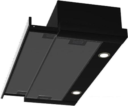 Кухонная вытяжка Elikor Интегра Glass 60П-400-В2Л (черный/черное стекло)- фото4