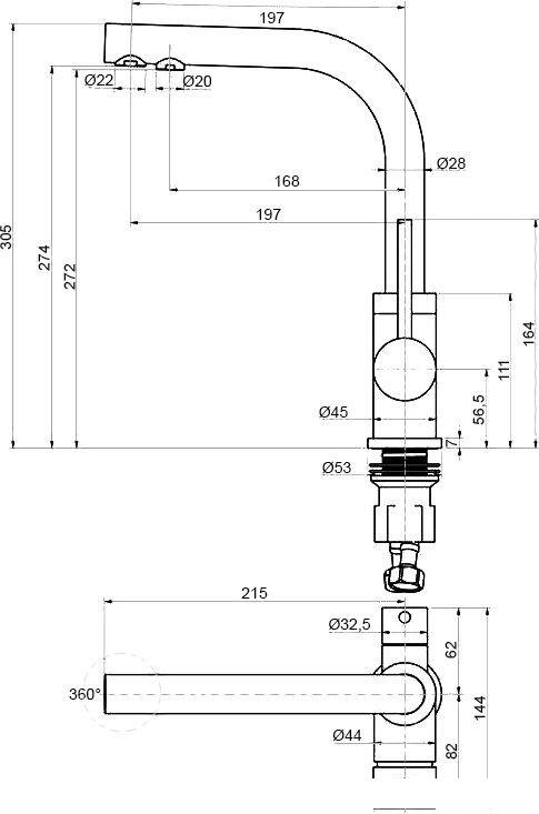 Смеситель Paulmark Essen Es213011-BR (бронза)- фото3