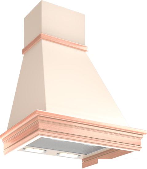 Кухонная вытяжка Elikor Вилла Валенсия 60П-650-П3Л (топленое молоко/дуб неокрашенный)