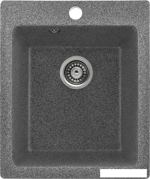 Кухонная мойка Saniteco Silva (графит с сифоном)