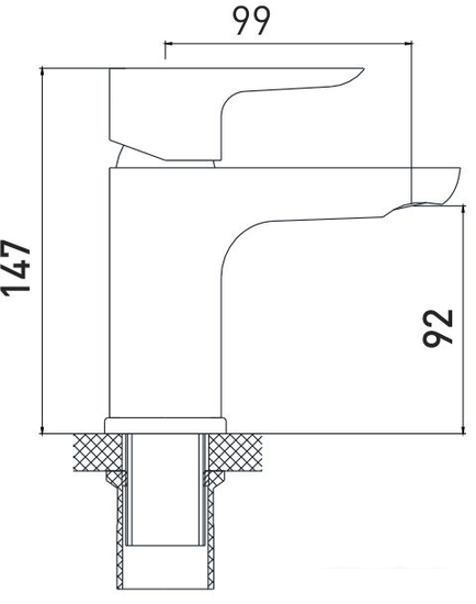 Смеситель Gross Aqua Space 6515288С- фото2