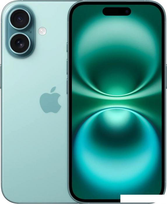 Смартфон Apple iPhone 16 128GB (бирюзовый)- фото