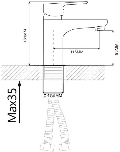 Смеситель Ekko E10313- фото2