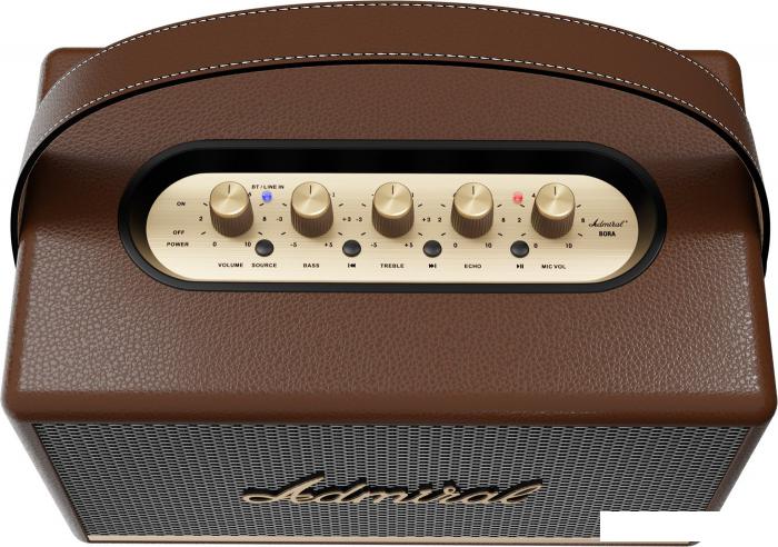 Беспроводная колонка Admiral Audio Bora (коричневый)- фото4