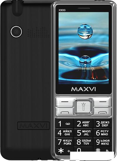Кнопочный телефон Maxvi X900i (черный)- фото