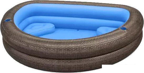 Надувной бассейн Bestway TruPrint Wicker 54426 (231х178х53)- фото