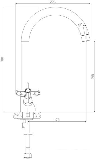 Смеситель Rossinka Silvermix RS42-72- фото2
