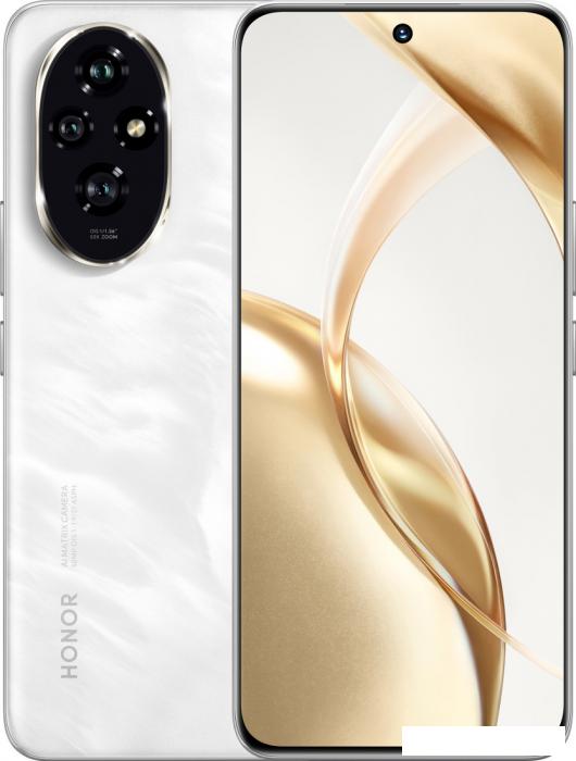 Смартфон HONOR 200 8GB/256GB международная версия (лунный белый)- фото