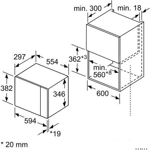 Микроволновая печь Bosch BFL524MS0- фото2