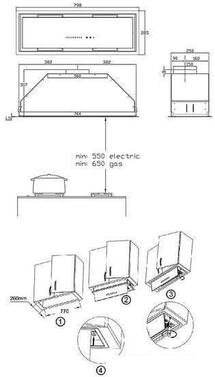 Кухонная вытяжка Korting KHI 9997 GW- фото4