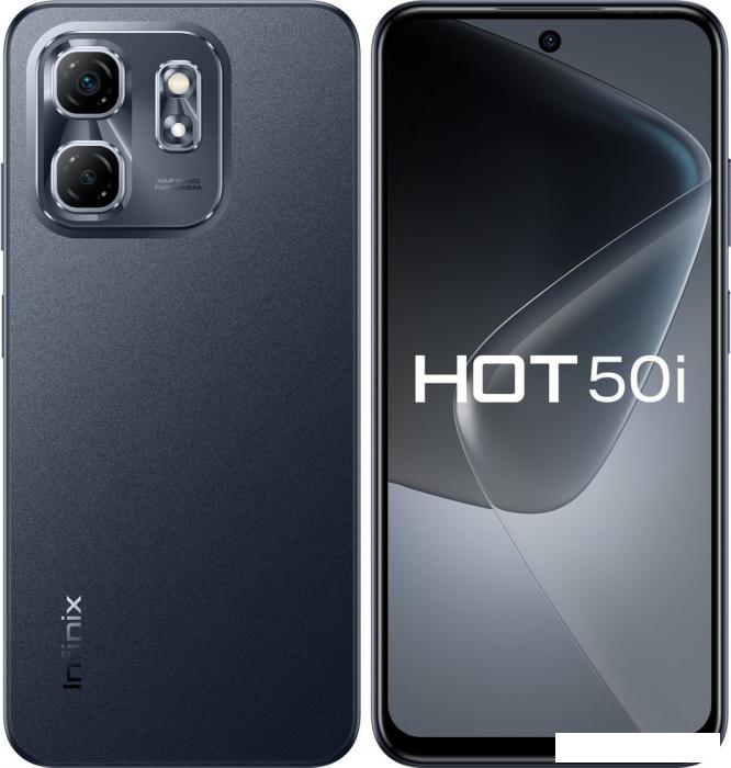 Смартфон Infinix Hot 50i X6531 4GB/128GB (изящный черный)- фото2