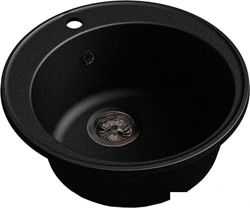 Кухонная мойка GranFest QUARZ Z-08 (черный)- фото2