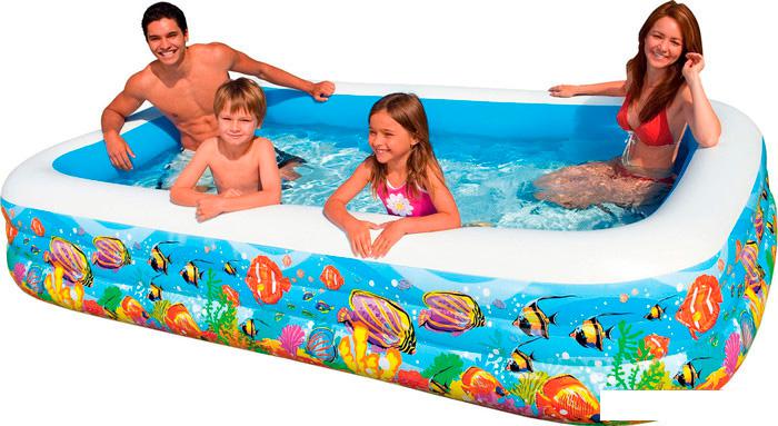Надувной бассейн Intex Swim Center Tropical Reef 305x183x56 (58485)