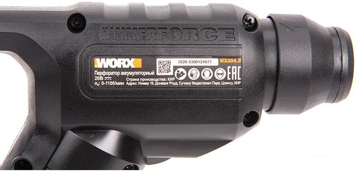Перфоратор Worx WX394.3 (с 1-м АКБ, кейс)- фото3