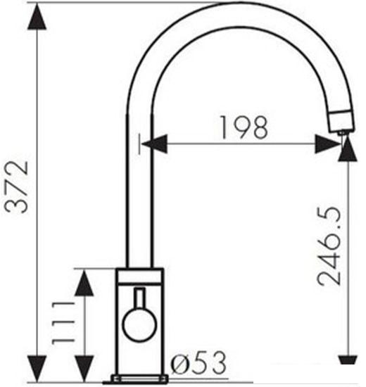 Смеситель Kaiser Merkur 26744-3 (бронзовый)- фото2