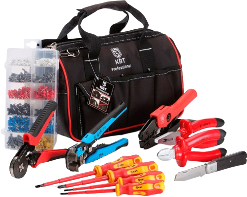 Электромонтажный набор КВТ НИЭ-03 66355 (13 предметов)