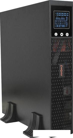 Источник бесперебойного питания ExeGate SinePower UHB-1000.LCD.AVR.C13.RJ.USB.2U- фото