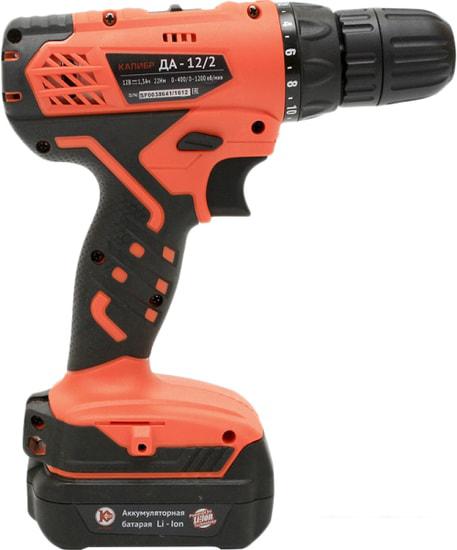 Дрель-шуруповерт Калибр ДА-12/2+ (с 2-мя АКБ)- фото4