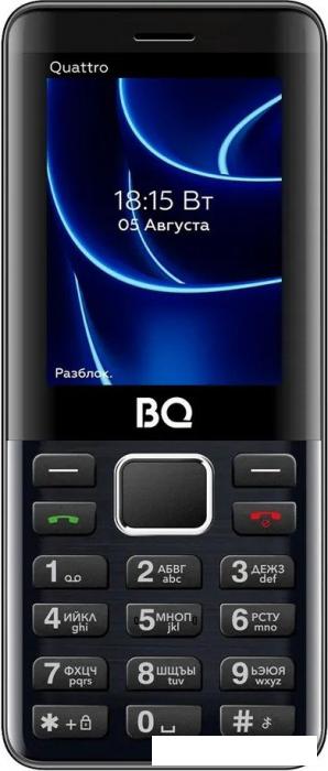 Кнопочный телефон BQ BQ-2453 Quattro (черный)- фото2