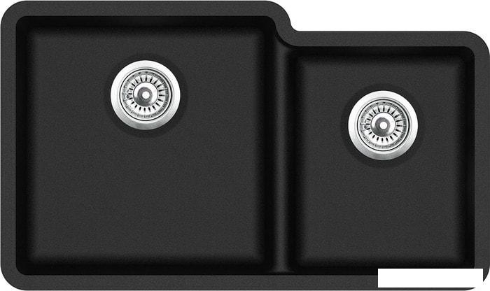 Кухонная мойка Aquasanita Arca SQA230LW (black metallic 601)- фото