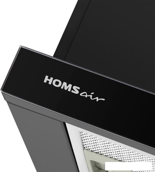 Кухонная вытяжка HOMSair Flat 60 Glass (черный)- фото4