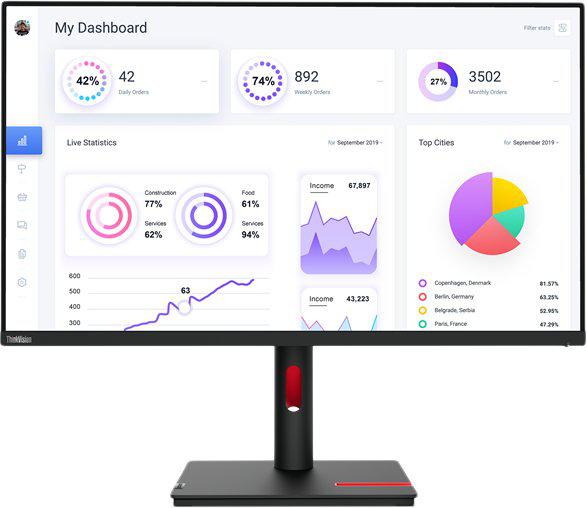 Монитор Lenovo ThinkVision T32p-30 63D2GAT1EU- фото