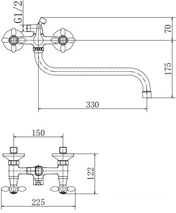 Смеситель Fashun A2227-2- фото2