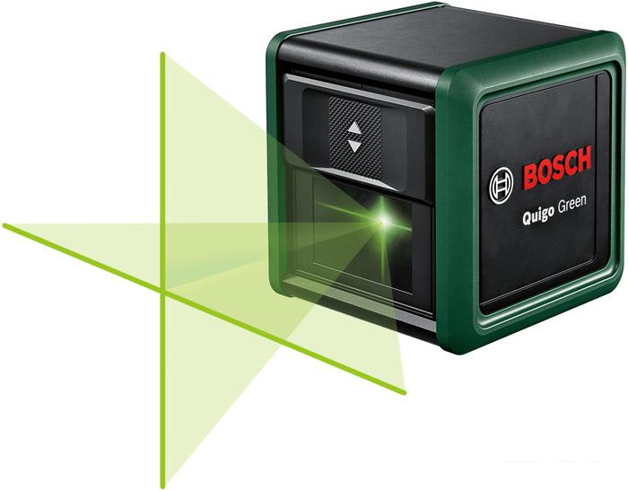 Лазерный нивелир Bosch Quigo Green 0603663C02 (с зажимом MM2 и переходником)- фото2