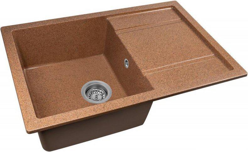 Кухонная мойка Saniteco Fama (терракот с сифоном)- фото2