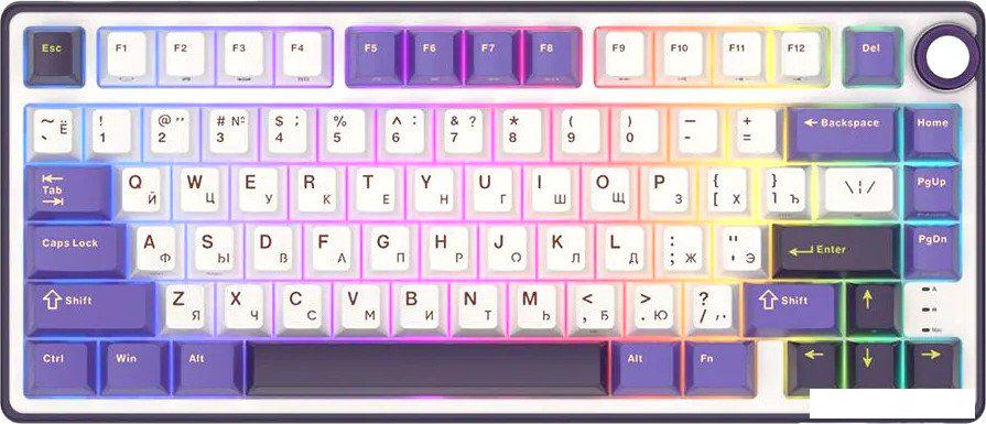 Клавиатура Royal Kludge R75 RGB Blackberry (RK Brown)- фото