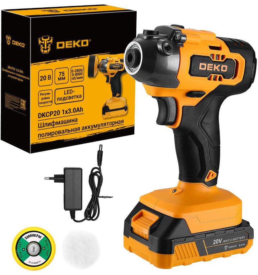 Полировальная машина Deko DKCP20 086-1007 (с 1-им АКБ)