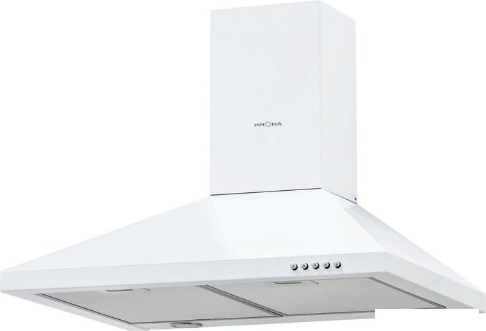 Кухонная вытяжка Krona Brief 600 White PB (белый)- фото