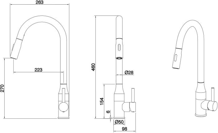 Смеситель Ekko E4713- фото2