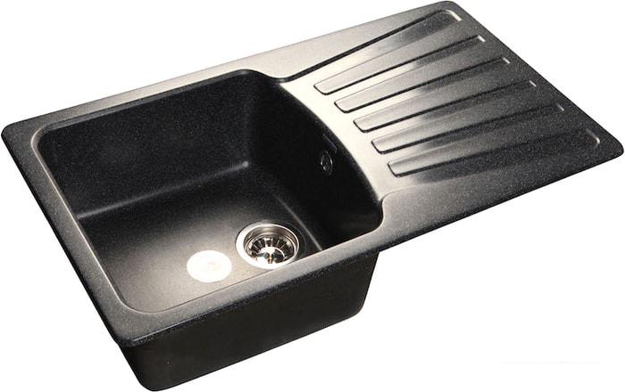Кухонная мойка GranFest GF-S850L (черный)- фото
