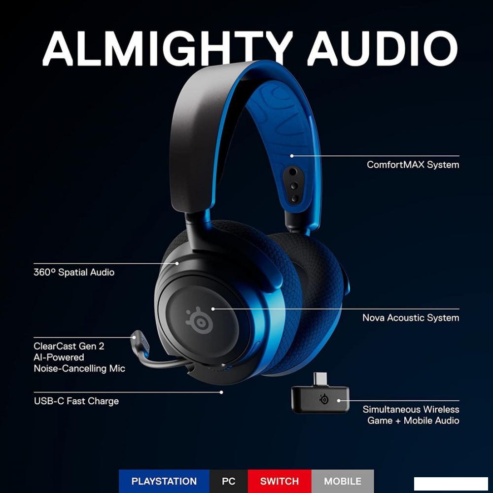 Наушники SteelSeries Arctis Nova 7P Wireless- фото4