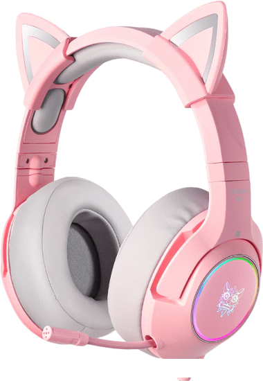 Наушники Onikuma K9 Cat Ears (розовый)- фото
