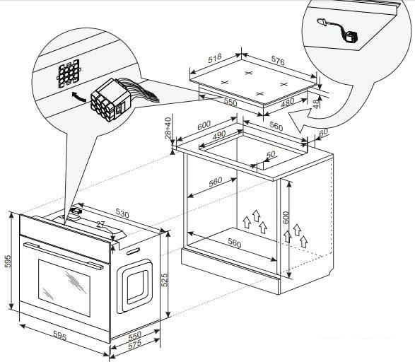 Электрический духовой шкаф Hansa BOES68463- фото2