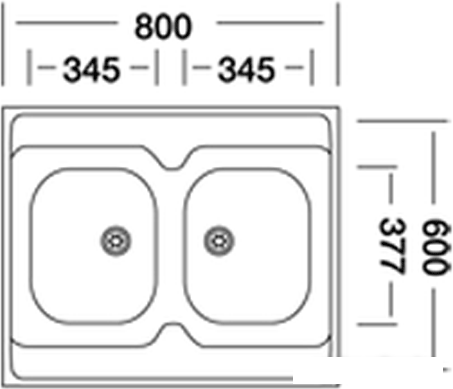 Кухонная мойка Kromevye N 432 K- фото2