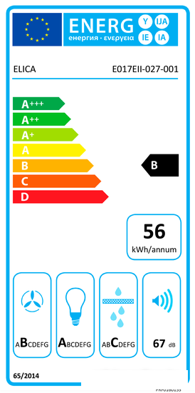 Кухонная вытяжка Elica Lever IX/A/56 PRF0160153- фото4