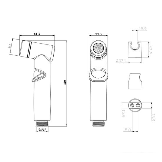 Гигиенический душ Lemark LM8088C- фото2
