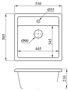Кухонная мойка БелЭворс Rio (белый, без сифона)- фото2