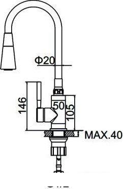 Смеситель Ledeme L4199 (хром)- фото2