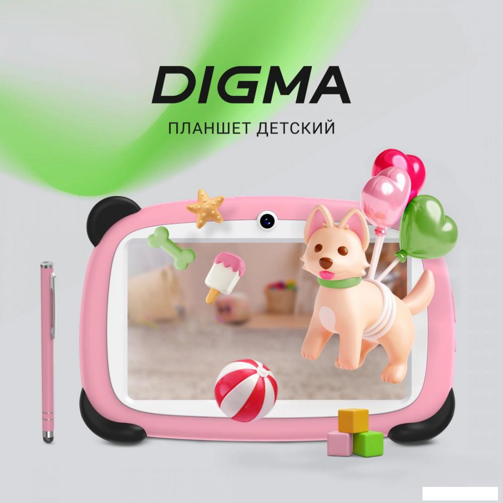 Детский планшет Digma Kids A7 2GB/32GB (розовый)- фото2
