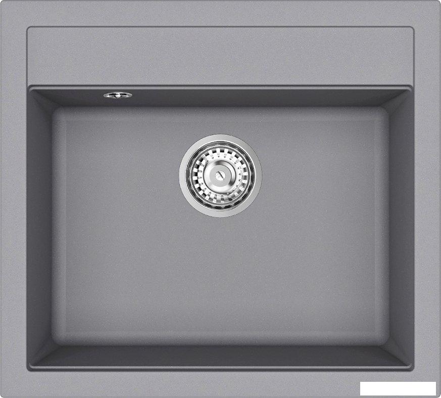 Кухонная мойка Aquasanita Rock SQR 101 202 AW (алюметаллик)- фото