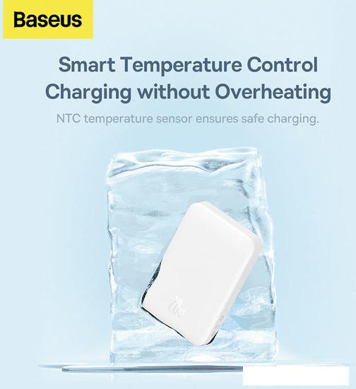 Внешний аккумулятор Baseus Magnetic Mini Wireless Fast Charge Power Bank 10000mAh 20W (черный)- фото3