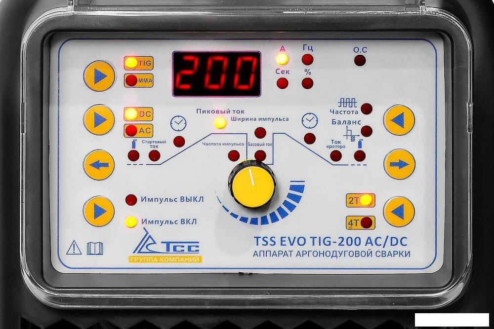 Сварочный инвертор ТСС TSS EVO TIG-200 AC/DC 035263- фото4