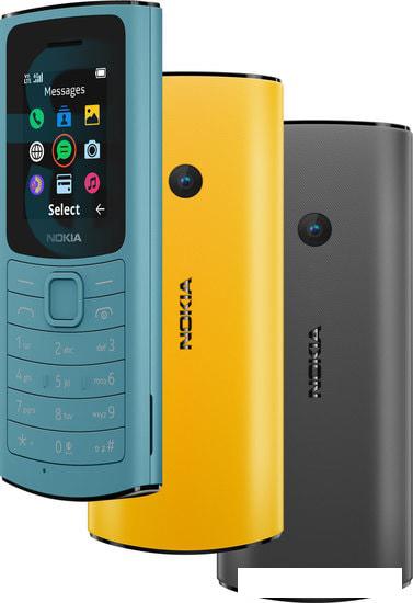 Кнопочный телефон Nokia 110 4G Dual SIM (бирюзовый)- фото4